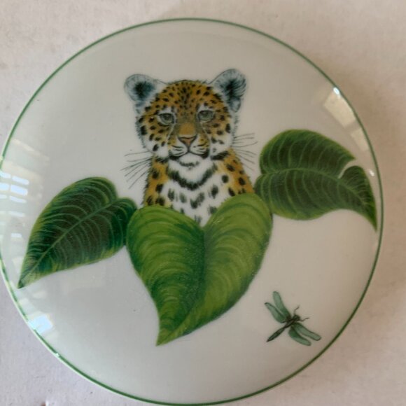 VINTAGE LYNN CHASE DESIGNS RAINFOREST TRINKET BOX MADE IN PORTUGAL - Picture 2 of 11